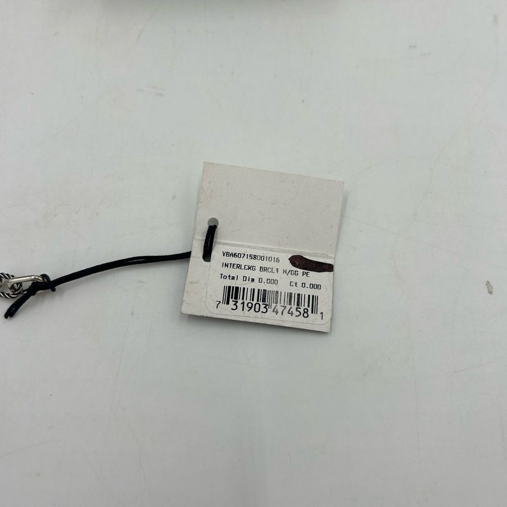 Women’s Gucci, interlocking G twisted charm sterling silver bracelet 925 Italy - Picture 12 of 12